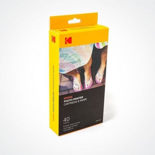 علبة حبر مع 40 ورقة لطابعة الصور كوداك PD460