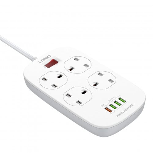 LDNIO SK4463 Tabletop Power Socket 250V QC3.0 4-Po...