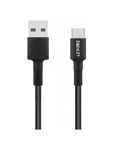 كيبل USB الى مايكرو USB بلون اسود من ليفوري