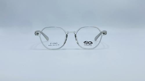 نظارة طبية بلاستيك دائرية اللون رمادي شفاف رقم الم...