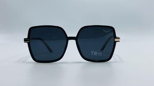 نظارة شمسية بلاستيك هندسية اللون أسود*ذهبي رقم الم...