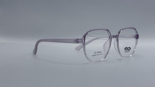 نظارة طبية نسائية هندسية من البلاستيك اللون بنفسجي...