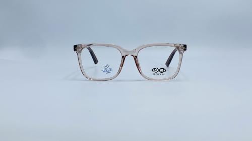 نظارة طبية بلاستيك مربعة اللون بني شفاف رقم المودي...