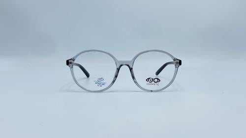 نظارة طبية بلاستيك دائرية اللون رمادي شفاف رقم الم...