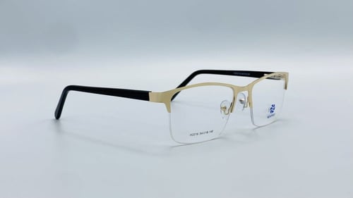 نظاره طبية مستطيلة من المعدن اللون ذهبي رقم المودي...