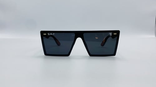 نظارة شمسية طيار افياتور من البلاستيك اللون أسود ر...