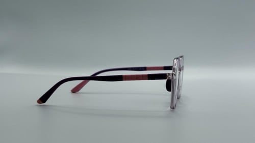 نظاره طبية هندسية مناسبة للاطفال اللون بنفسجي* ورد...