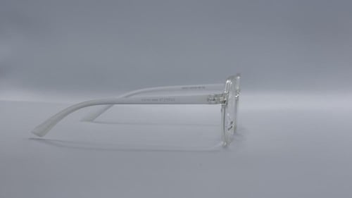 نظارة طبية دائرية من البلاستيك مناسبة للجنسين أبيض...