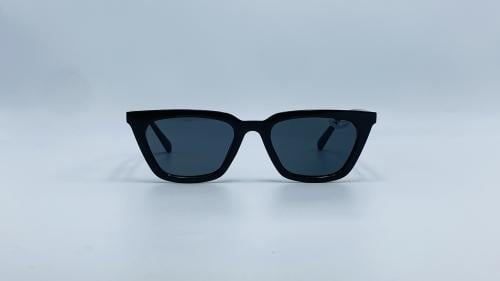 نظارة شمسية بلاستيك هندسية اللون أسود رقم الموديل...