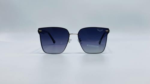 نظارة شمسية معدن هندسية اللون أسود*فضي رقم الموديل...