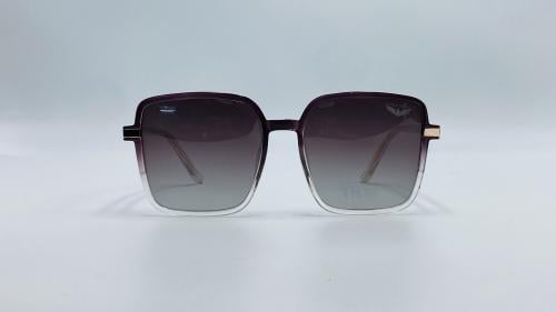 نظارة شمسية بلاستيك مربعة اللون بنفسجي مدرج رقم ال...