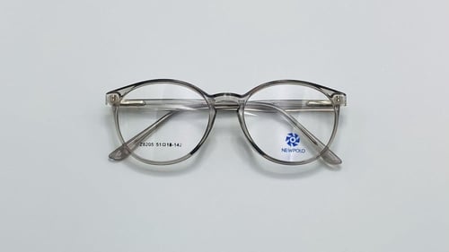 نظاره طبية دائرية من البلاستيك اللون شفاف أسود رقم...