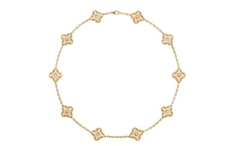 VCA | Alhambra full diamond necklace