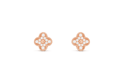 VCA | Alhambra vintage earrings full diamonds
