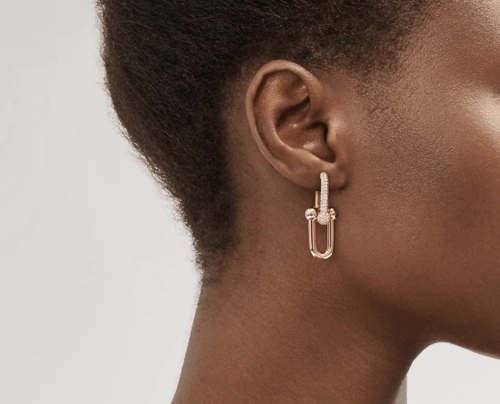 Tiffany | Link earrings with diamonds