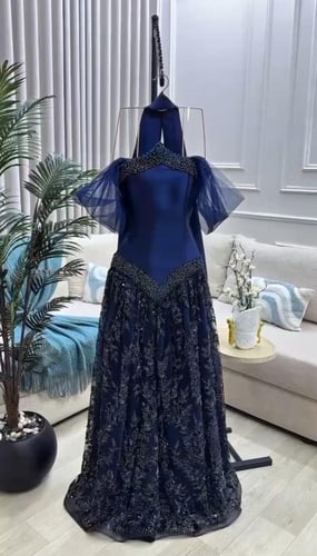 فستان سهرة أربعة ألوان