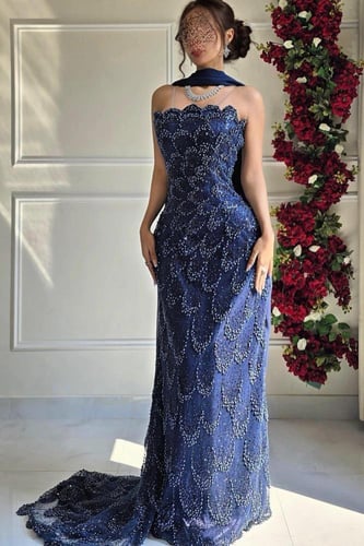 فستان سهرة أربعة ألوان