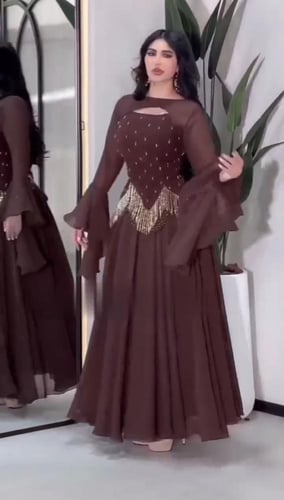 فستان زواج اكثر من لون