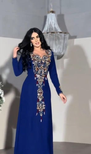 جلابية مناسبات لونين