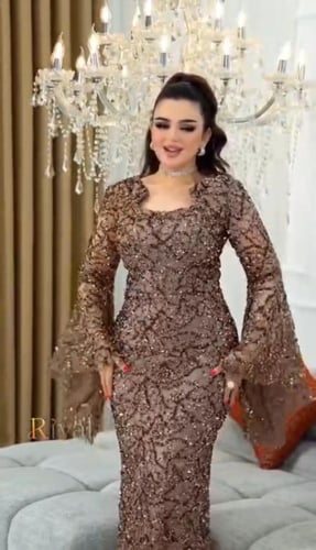 فستان سهرة أربع ألوان