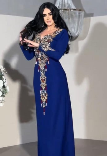 جلابية مناسبات لونين