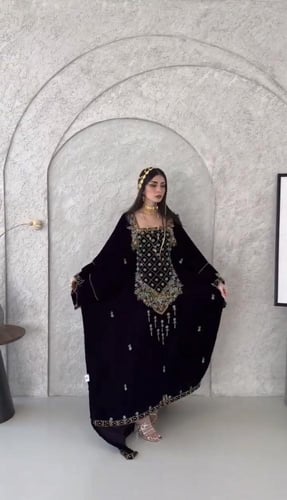 جلابية مناسبات مخمل