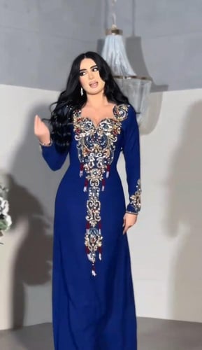 جلابية مناسبات لونين