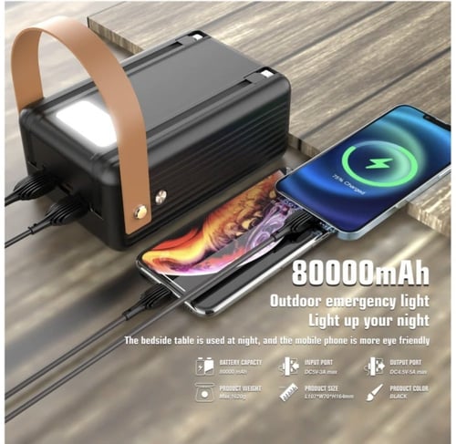 Lenyes شاحن متنقل سعة 80 الف