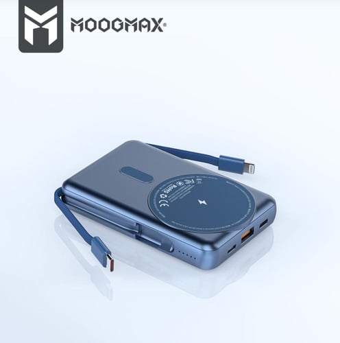 شاحن متنقل لاسلكي 4 في واحد من moogmax