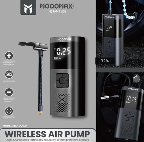 Moogmax منفاخ سيارة لاسلكي