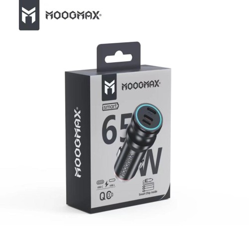 Moogmax شاحن سيارة 3 منافذ