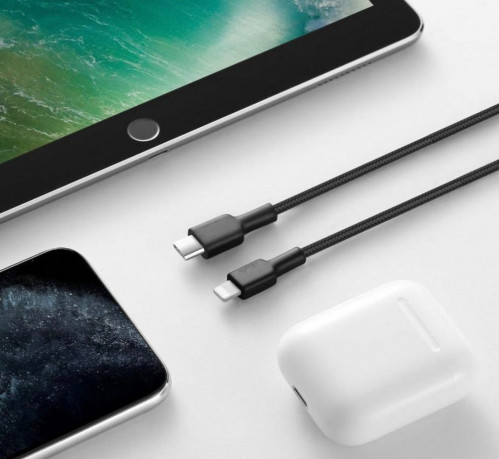 Aukey كيبل تايب سي الى ايفون متر ونصف معتمد