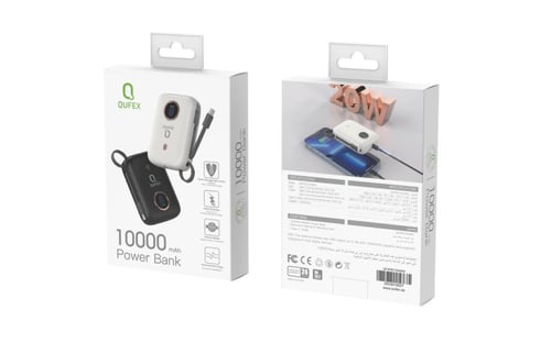 شاحن متنقل PD بسعة 10,000mAh من QUFEX