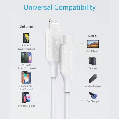 انكر كيبل ايفون 1 متر pd تايب سي