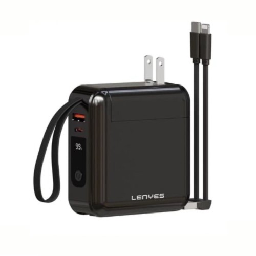 Lenyes شاحن متنقل ١٥ الف ملي امبير مع فيش عالمي