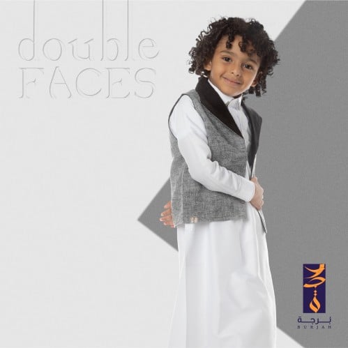 سديري دبل فيس 3 ( أسود+رصاصي )