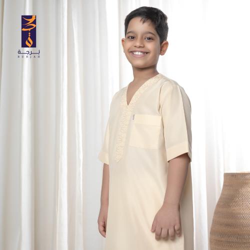 قميص نوم برجة ( لون بيج )