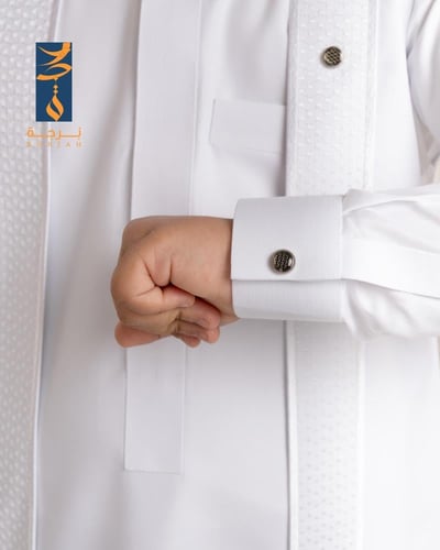 ثوب العراقة (أبيض) بدون سديري