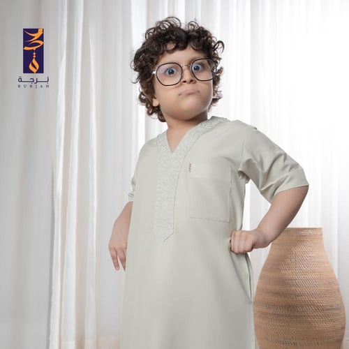 قميص نوم برجة ( لون رصاصي )