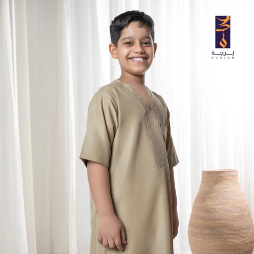 قميص نوم برجة ( لون كموني )