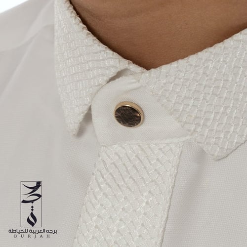 ثوب السمو ( اوف وايت ) (مقاسات واسعة)