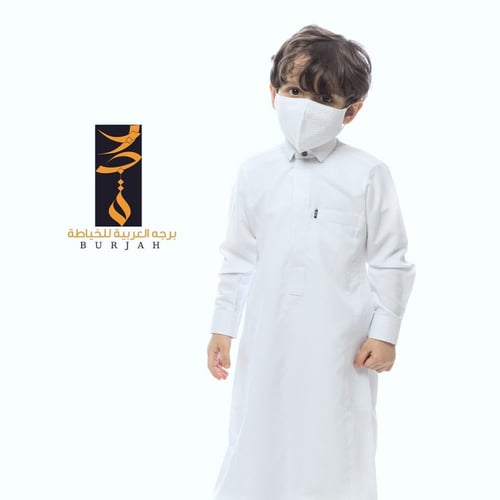 ثوب السمو (أبيض) (مقاسات واسعة)