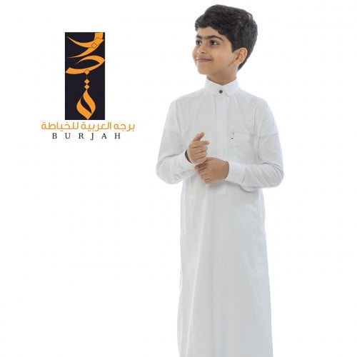 ثوب السمو (أبيض) (مقاسات واسعة)