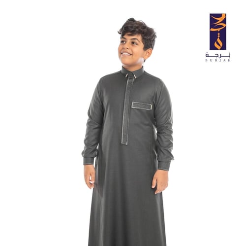 ثوب اندلسي شتوي ( رصاصي غامق )