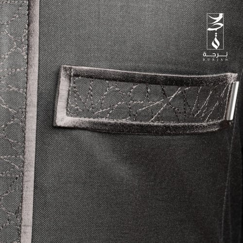 ثوب اندلسي شتوي ( رصاصي غامق )