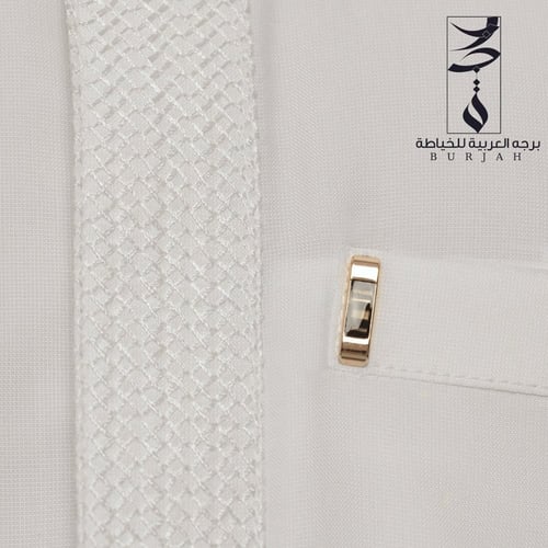 ثوب السمو ( اوف وايت ) (مقاسات واسعة)