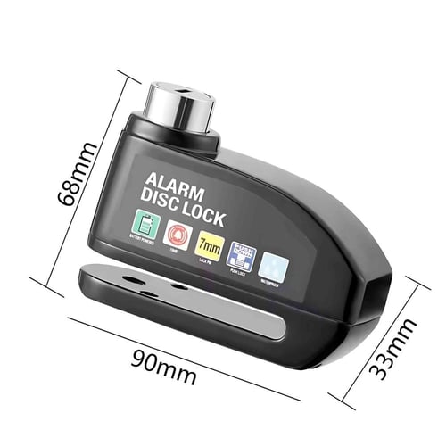 قفل حماية بصوت أنذار مقاوم للقطع للسكوترات والدراج...
