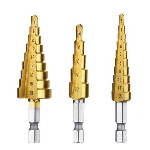 مجموعة مثقاب حلزوني من 3 قطع أدوات ثقب حلزونية من...