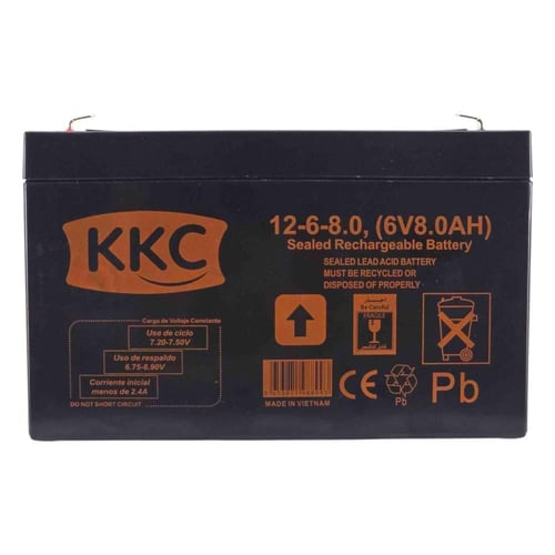 بطارية سيارة أطفال 6v 8a قابلة لأعادة الشحن والأست...