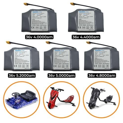 بطارية سكوتر كهربائي درفت وكريزي 36V أصلية